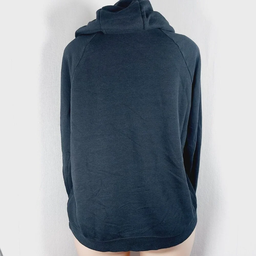 Nike Women's Black Sportswear Rally Funnel Neck Fleece Pullover Hoodie Size L